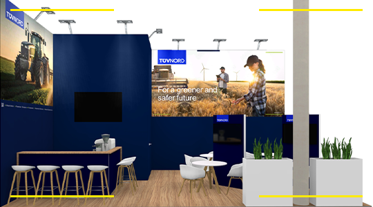 Eine Visualisierung unseres Standes auf der Agritechnica